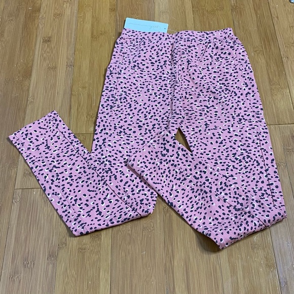 NWT Peek Kelsey Printed Leggings pink XL(12) - Picture 2 of 4